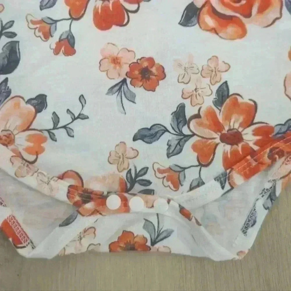 PATPAT | Baby Girl Autumn Long Sleeved Onesie with  Brown Corduroy Dress - Picture 4 of 9